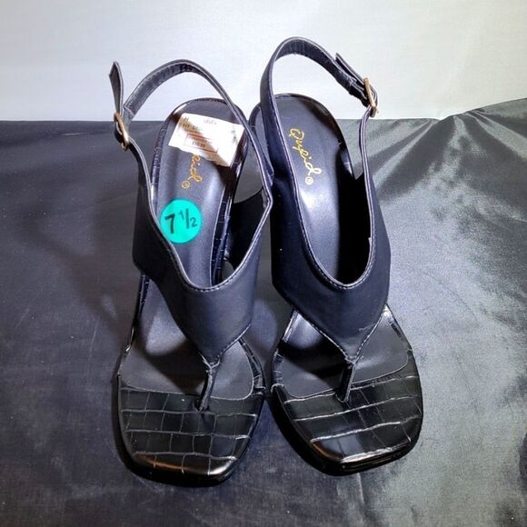 BRAND NEW QUPID OPEN TOE ANKLE STRAP  HIGH HEEL WOMEN"S  PUMP SANDAL - Picture 2 of 14